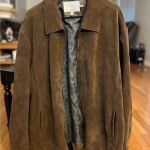 Brown suede jacket